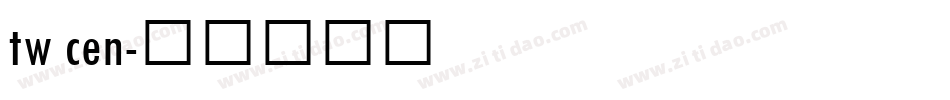 tw cen字体转换